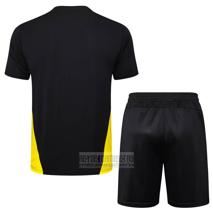 Chandal del Borussia Dortmund Manga Corta 2024-2025 Negro - Pantalon Corto